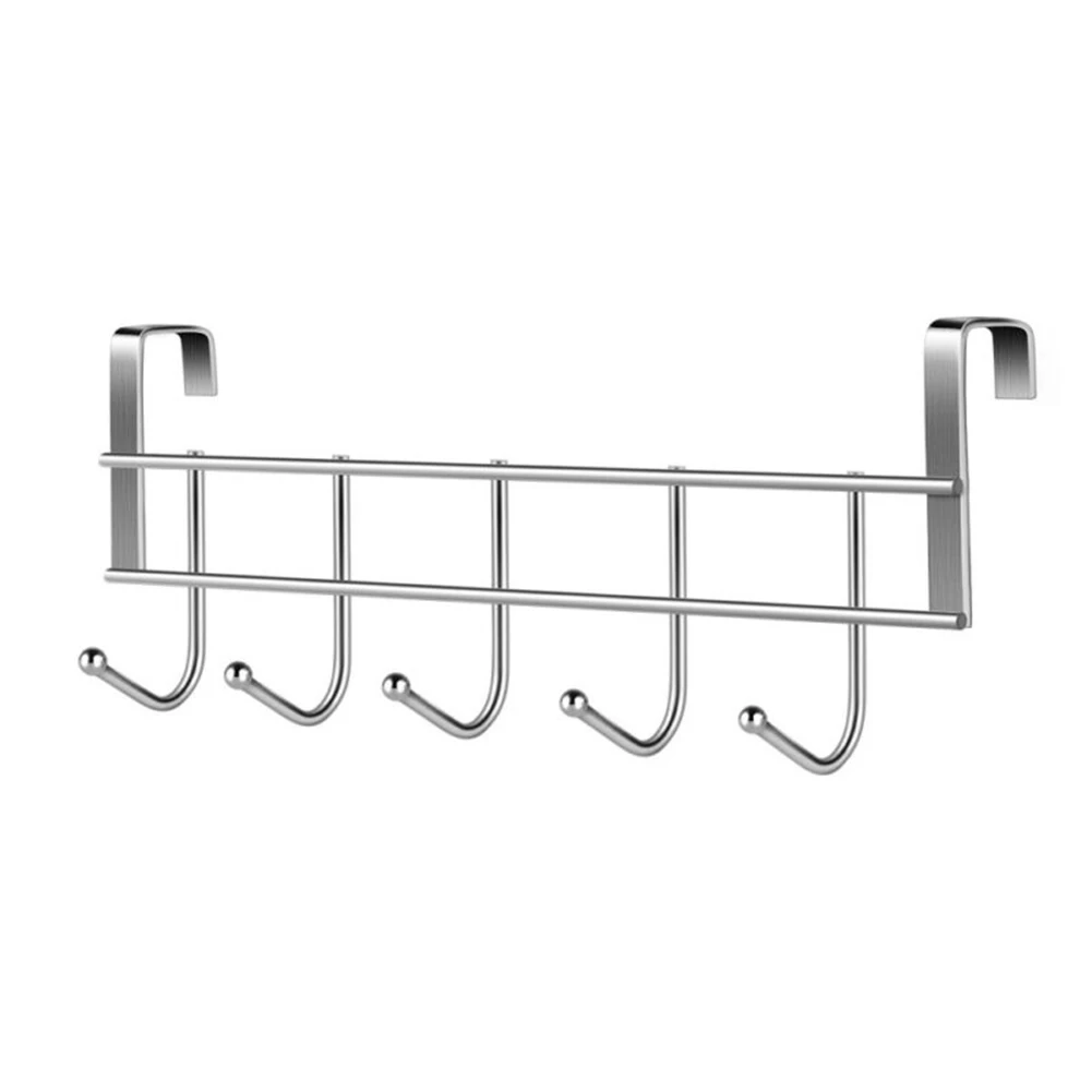 1 Pcs Hook Rack Plastic Hanger Thickened Stainless Steel 5-hook Cabinet Door Back Type Hook Cabinet Door Back Shelf
1 Pcs Hook Rack Plastic Hanger Thickened Stainless Steel 5-hook Cabinet Door Back Type Hook Cabinet Door Back Shelf