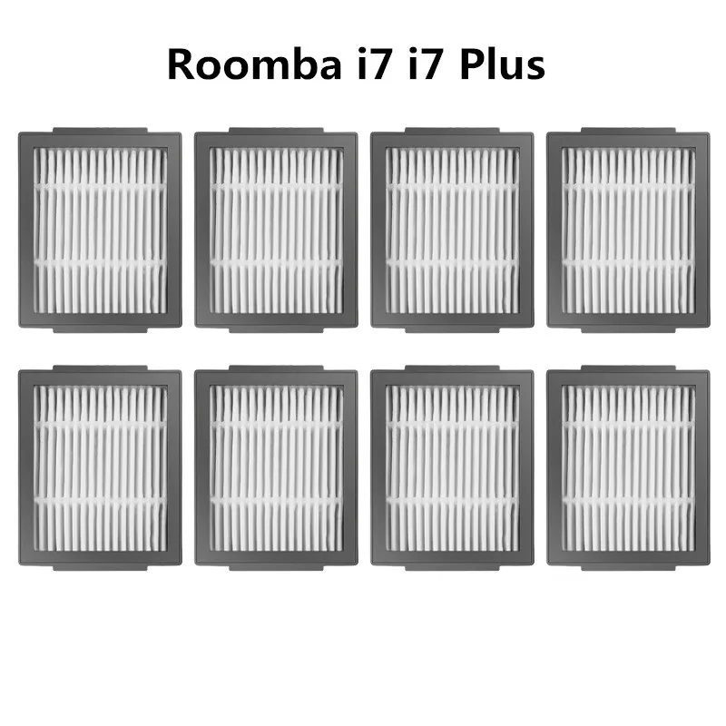 8PCS Washable Accessories black Hepa Filter For irobot Roomba i7 i7 Plus + i7P E5 E6 Roombai7 Robot Vacuum Cleaner Parts Kits
8PCS Washable Accessories black Hepa Filter For irobot Roomba i7 i7 Plus + i7P E5 E6 Roombai7 Robot Vacuum Cleaner Parts Kits