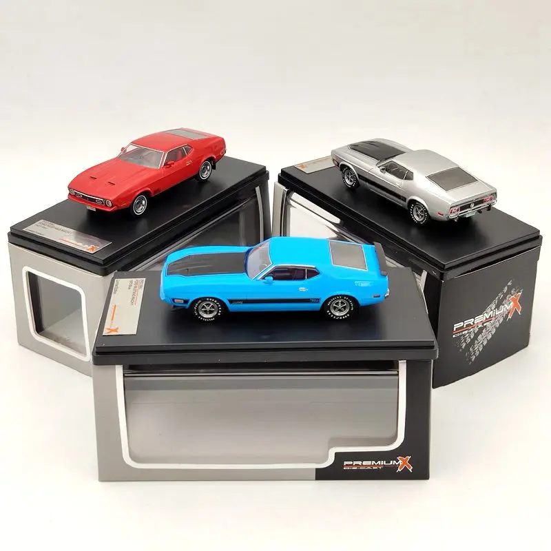1/43 Премиум X для Ford Mustang Mach 1 синие/Серебристые/красные литые модели автомобиля