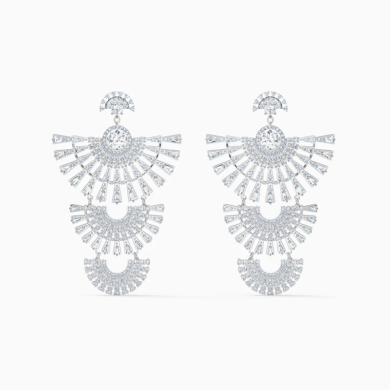 Fashion Original Swa New Sparkling Dial Platinum Earrings Dynamic Fan-Shaped Decoration Ladies Luxury Romantic Jewelry Gifts
Fashion Original Swa New Sparkling Dial Platinum Earrings Dynamic Fan-Shaped Decoration Ladies Luxury Romantic Jewelry Gifts