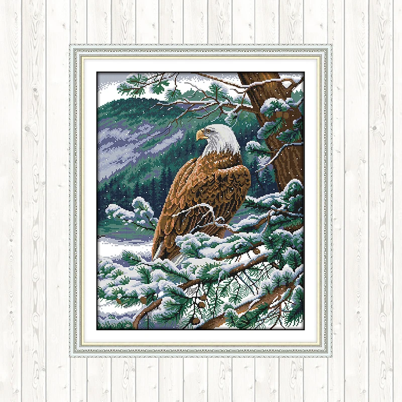 Вышивка крестиком нить DMC 14ct Eagles ручная роспись печать на холсте Aida вышивка