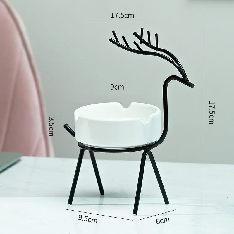 Nordic Deer Ashtray Creative Personality Trend Simple Modern Office Home Living Room Decoration Ornaments
Nordic Deer Ashtray Creative Personality Trend Simple Modern Office Home Living Room Decoration Ornaments