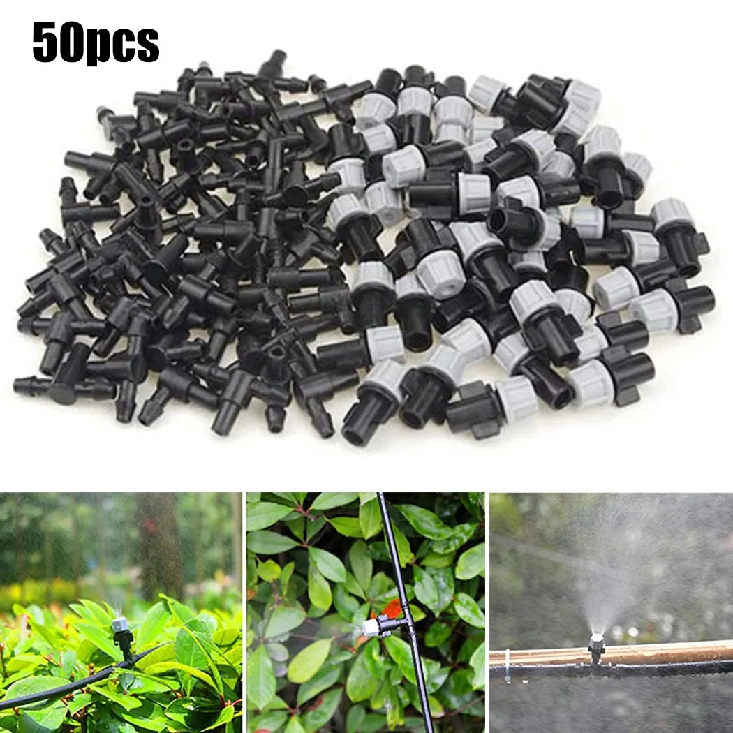 50Pcs Adjustable Misting Irrigation Drippers Atomization Connection Tee Joint Water Drip Replacement Parts Greenhouse Irrigation
50Pcs Adjustable Misting Irrigation Drippers Atomization Connection Tee Joint Water Drip Replacement Parts Greenhouse Irrigation