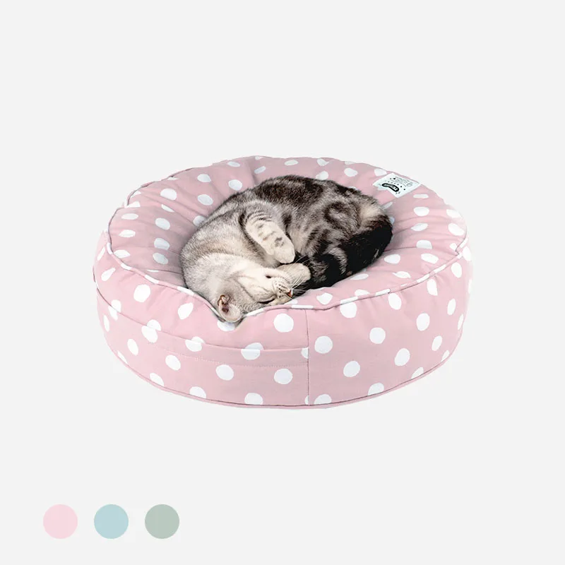 

Tapis Litiere Chat Dot Round Kennel Universal Dog Four Seasons Removable And Washable Pet Bed Cat Keep Warm Alfombra Gato Arena