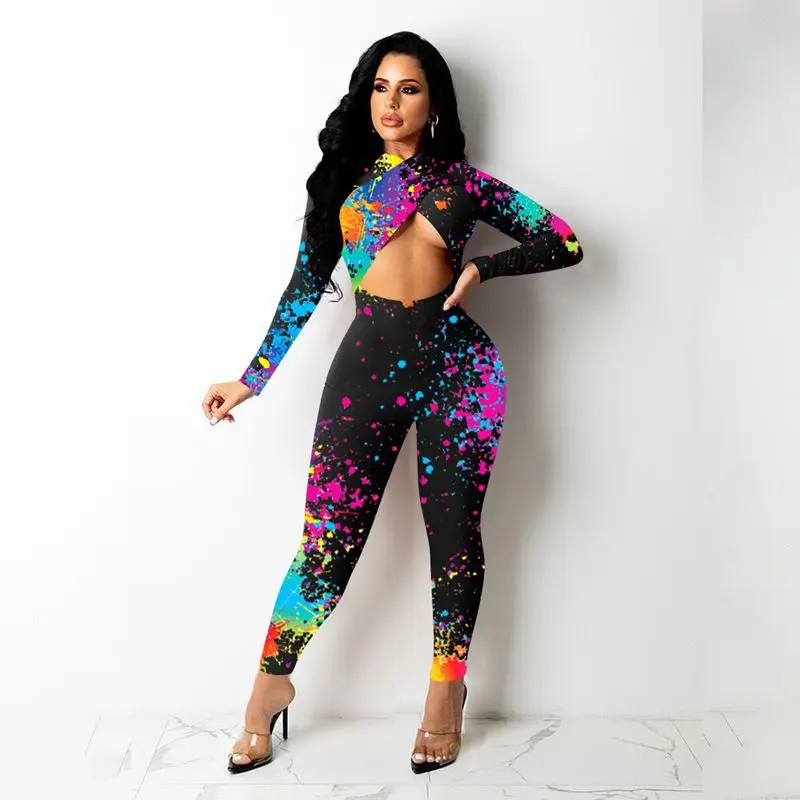 Splash Ink Print Bodycon Jumpsuit for Women Birthday Outfits Trendy Fall Y2k Clothes One Piece Sexy Club Rompers Outfit
Splash Ink Print Bodycon Jumpsuit for Women Birthday Outfits Trendy Fall Y2k Clothes One Piece Sexy Club Rompers Outfit