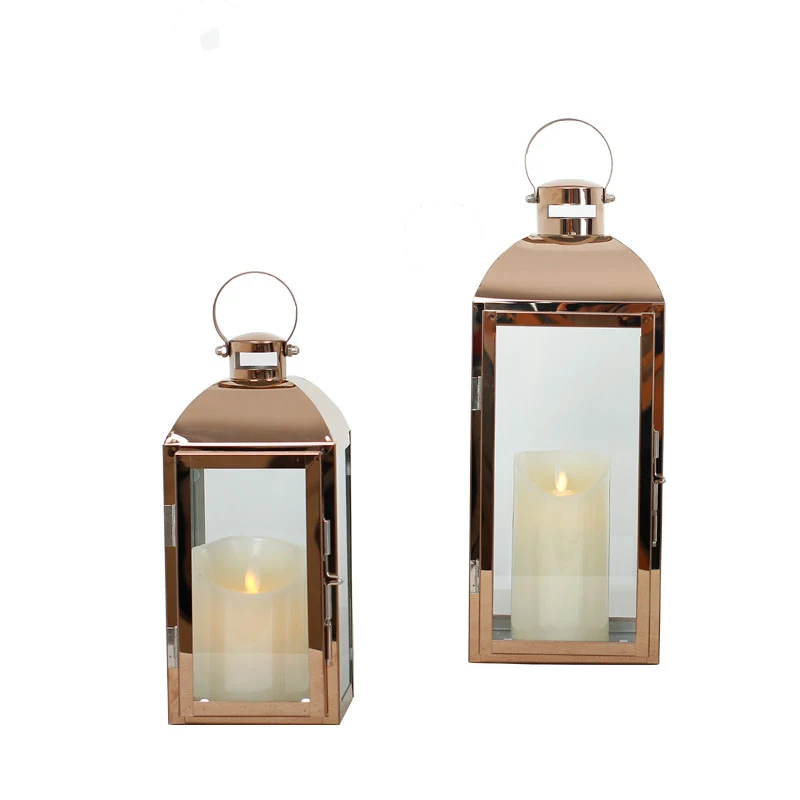 Nordic Lantern Candle Holders Rose Gold Stainless steel Candlestick Candlestick Glasswind lamp candelabros Wedding home decor
Nordic Lantern Candle Holders Rose Gold Stainless steel Candlestick Candlestick Glasswind lamp candelabros Wedding home decor
