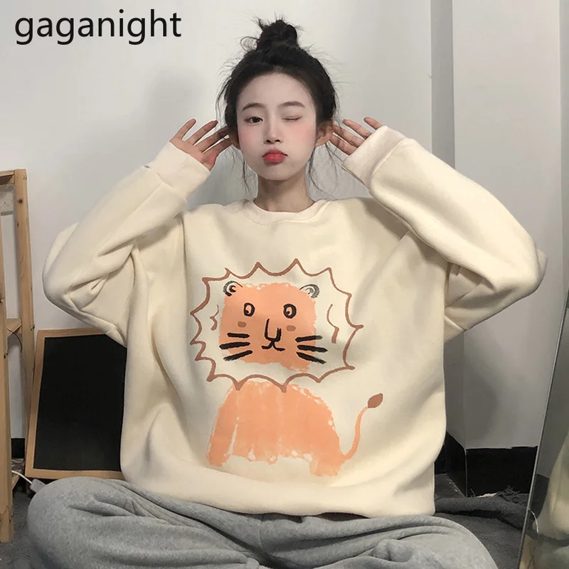 Женский пуловер Gaganight, новинка осень-зима 2021, Корейская шикарная Милая бархатная утепленная рубашка с длинным рукавом и мультяшным принтом
Женский пуловер Gaganight, новинка осень-зима 2021, Корейская шикарная Милая бархатная утепленная рубашка с длинным рукавом и мультяшным принтом