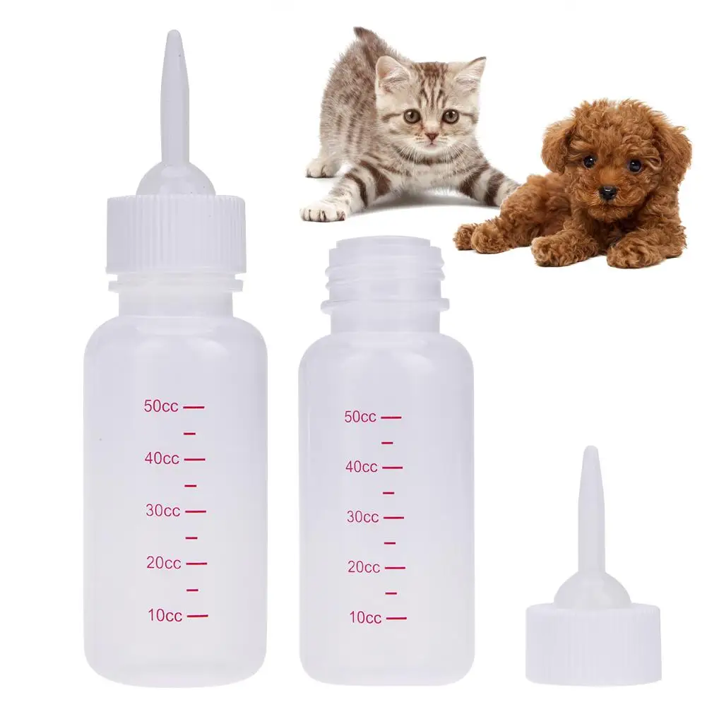 

50ml Puppy Kitten Feeding Bottle Pet Nursing Feeding Bottle for Small Dogs Cats Animal Baby Feeder Pet Products