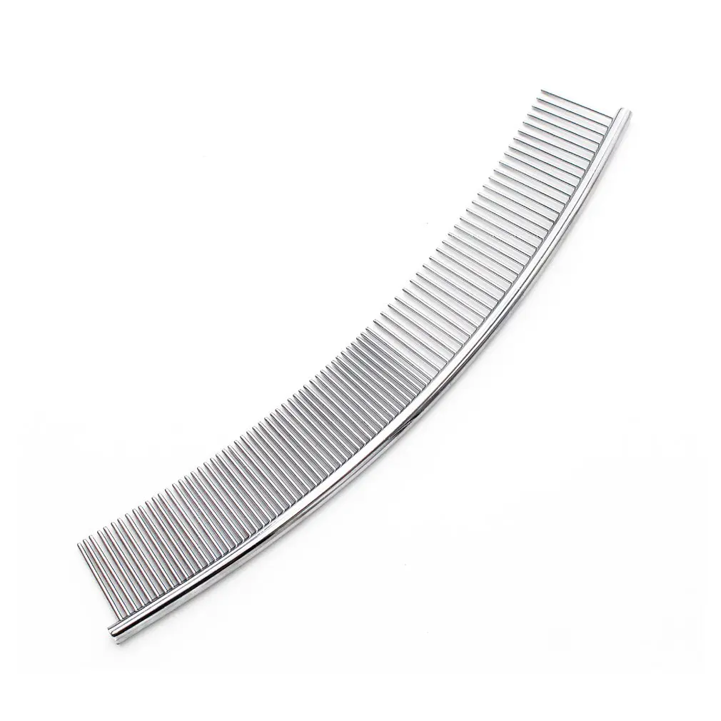 Moon Shaped Pet Grooming Comb Stainless Steel Beauty Removes Fleas Curved Row Comb Dog Opening Durable Comb
Moon Shaped Pet Grooming Comb Stainless Steel Beauty Removes Fleas Curved Row Comb Dog Opening Durable Comb