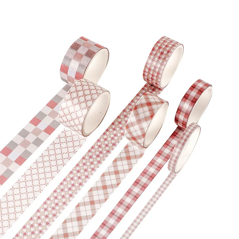 6 Rolls/Pack Simple Grids Paper Decorative Tape Stickers Plannerbook Handaccount Decoration
6 Rolls/Pack Simple Grids Paper Decorative Tape Stickers Plannerbook Handaccount Decoration