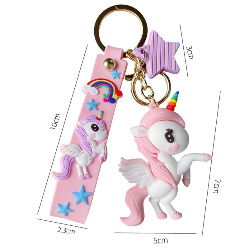 New Cute Pony Unicorn Anime Rainbow PVC Animal Unicorn Keychain For Men Women Bag Ornament Girls Key Chain Accessories
New Cute Pony Unicorn Anime Rainbow PVC Animal Unicorn Keychain For Men Women Bag Ornament Girls Key Chain Accessories