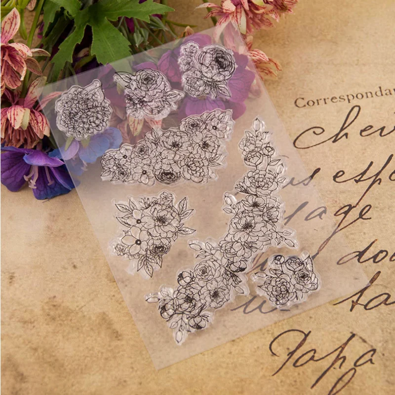 Kawaii Peony Flower Transparent Clear Silicone Stamp Seal Diy Scrapbook Rubber Stamping Coloring Embossing Diary Decor Reusable
Kawaii Peony Flower Transparent Clear Silicone Stamp Seal Diy Scrapbook Rubber Stamping Coloring Embossing Diary Decor Reusable