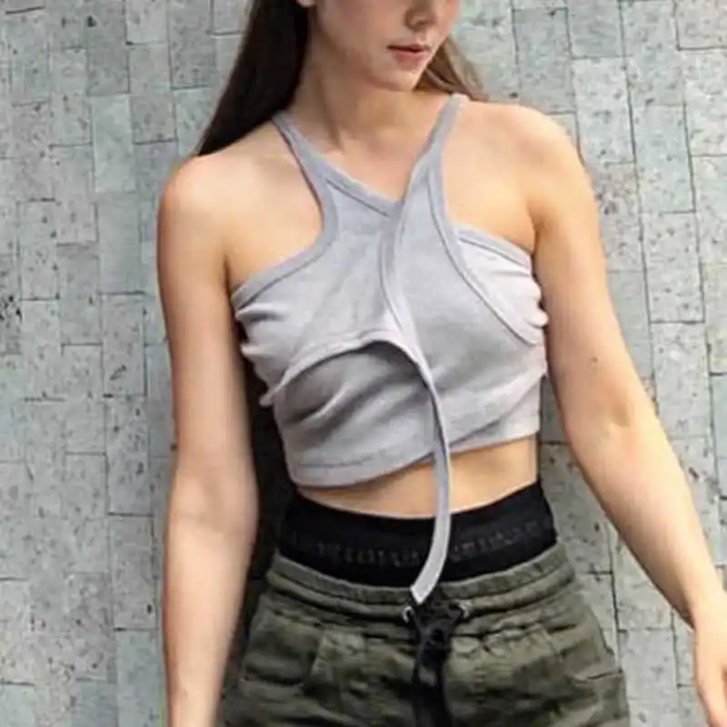 Асимметричный топ женский, хлопковый, однотонный, Повседневный, летний
Асимметричный топ женский, хлопковый, однотонный, Повседневный, летний