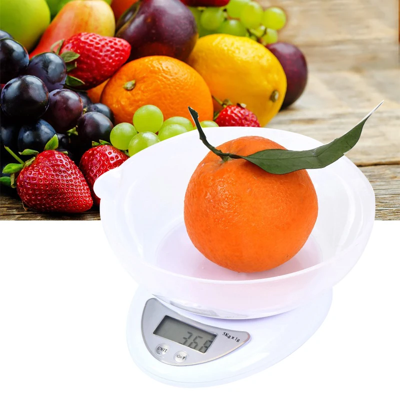5kg Portable Digital Scale LED Electronic Scale Food Balance Measuring Weight Baked Food Fruit Vagetable Steelyard Kitchen Tool
5kg Portable Digital Scale LED Electronic Scale Food Balance Measuring Weight Baked Food Fruit Vagetable Steelyard Kitchen Tool