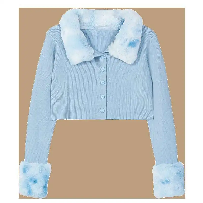 1212MG fly cardigan long sleeve short coat jacket splice crop tops custom logo print on product and package from 1pc dropship
1212MG fly cardigan long sleeve short coat jacket splice crop tops custom logo print on product and package from 1pc dropship