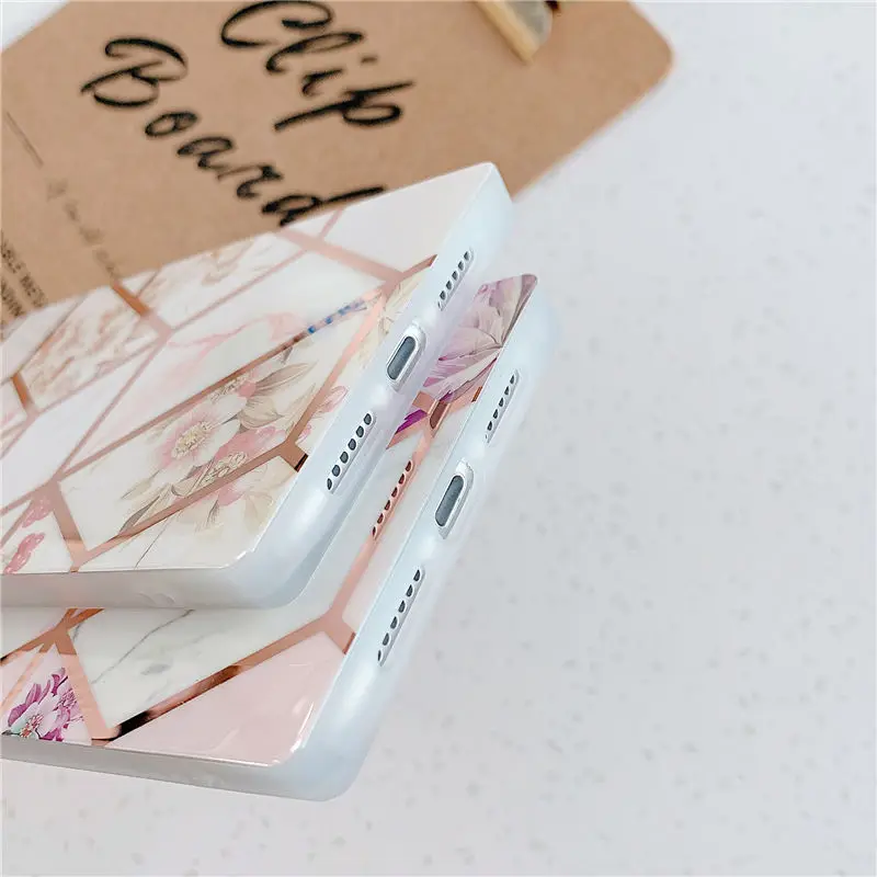 Geometric Marble Phone Case For iPhone 11 11Pro Max XR XS Max X 7 8 Plus 11 Pro 12 Soft Silicone Bumper Electroplated Back Cover
Geometric Marble Phone Case For iPhone 11 11Pro Max XR XS Max X 7 8 Plus 11 Pro 12 Soft Silicone Bumper Electroplated Back Cover