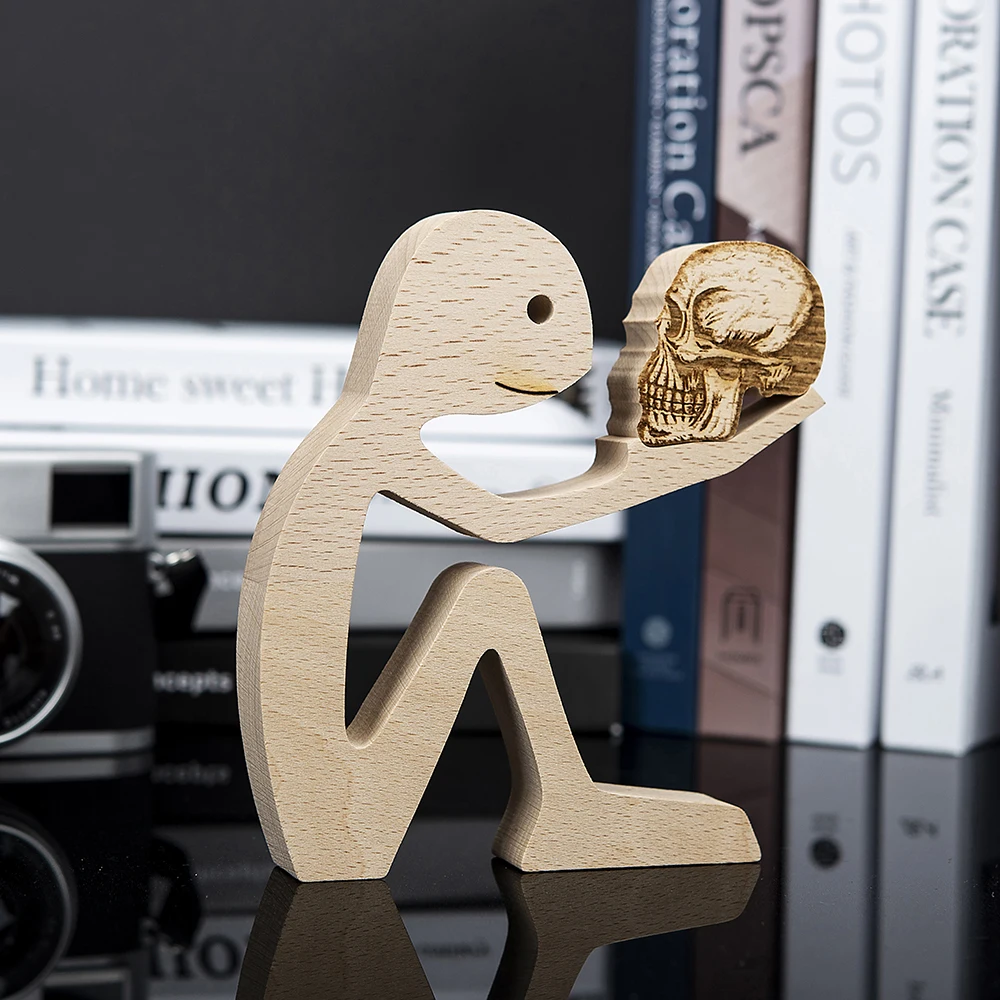 Handmade Skeleton Man Ornament Wooden Crafts Sculpture Miniature Figurines For Home Decoration Party Favors DIY Gift Accessary
Handmade Skeleton Man Ornament Wooden Crafts Sculpture Miniature Figurines For Home Decoration Party Favors DIY Gift Accessary