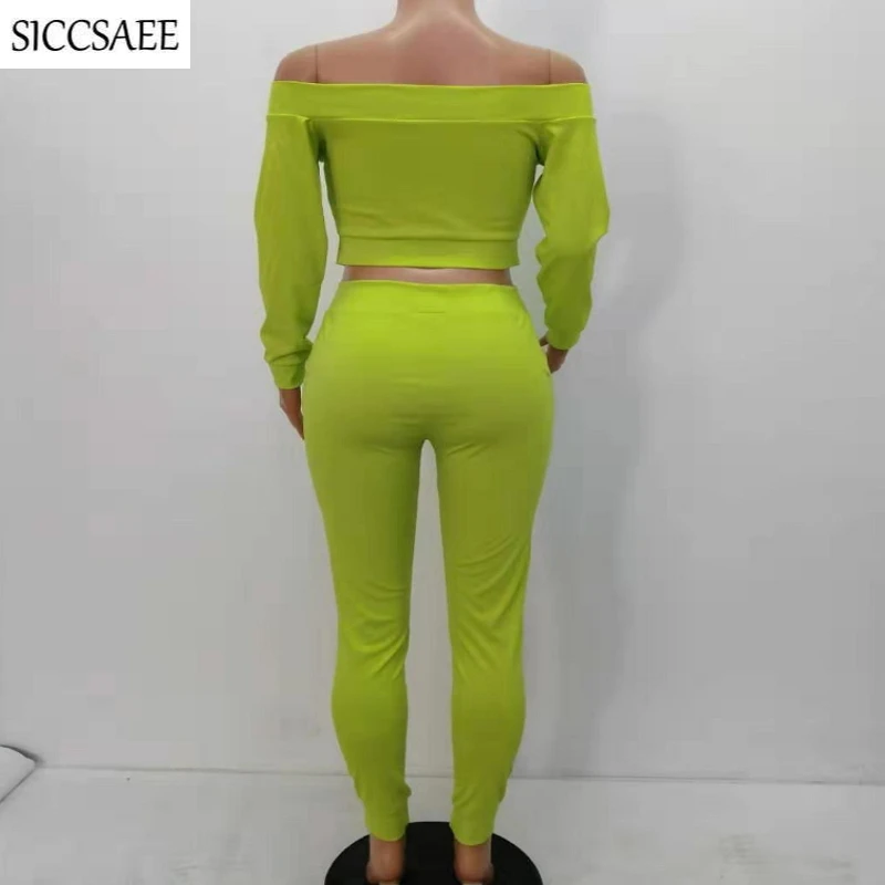 Ribbons Lace Up Two Piece Set Women Sexy Casual Outfits Solid Color Off Shoulder Crop Top And Pants Sweat Suit Activewear Autumn
Ribbons Lace Up Two Piece Set Women Sexy Casual Outfits Solid Color Off Shoulder Crop Top And Pants Sweat Suit Activewear Autumn