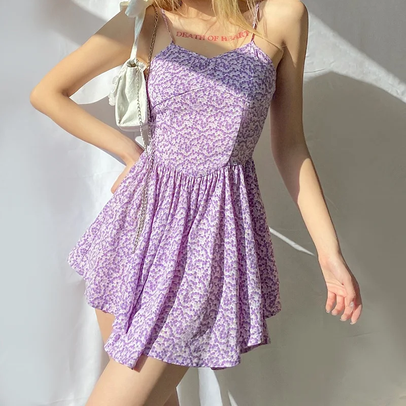 Women Loose Dresses Summer Sexy Sling Irregular Dress High Waist Fashion Floral Pleated Pattern Vestidos Female Commuter 2021
Women Loose Dresses Summer Sexy Sling Irregular Dress High Waist Fashion Floral Pleated Pattern Vestidos Female Commuter 2021