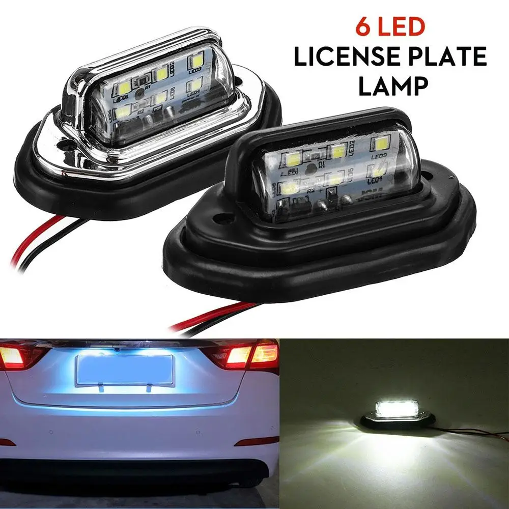 Auto Car 10-30V Tail Rear 6LED Number License Plate Light Truck Lorry Van Caravan Boat Licence Plate Lights
Auto Car 10-30V Tail Rear 6LED Number License Plate Light Truck Lorry Van Caravan Boat Licence Plate Lights