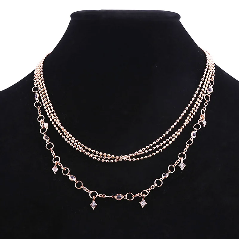 Multi-layered Clavicle Chain Wholesale Sales Fashion New Charm Female Necklace crystal Star Multi-layer Beaded Necklace
Multi-layered Clavicle Chain Wholesale Sales Fashion New Charm Female Necklace crystal Star Multi-layer Beaded Necklace