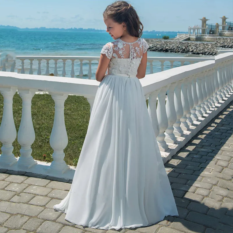 Elegant Flower Girl Dresses for Wedding Chiffon O-Neck First Communion Dresses Short Sleeve Lace Kids Wedding Party Dresses
Elegant Flower Girl Dresses for Wedding Chiffon O-Neck First Communion Dresses Short Sleeve Lace Kids Wedding Party Dresses
