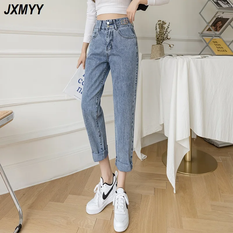 2021 spring new high-waist jeans children's fashion all-match straight loose nine-point daddy harem pants summer thin JXMYY
2021 spring new high-waist jeans children's fashion all-match straight loose nine-point daddy harem pants summer thin JXMYY