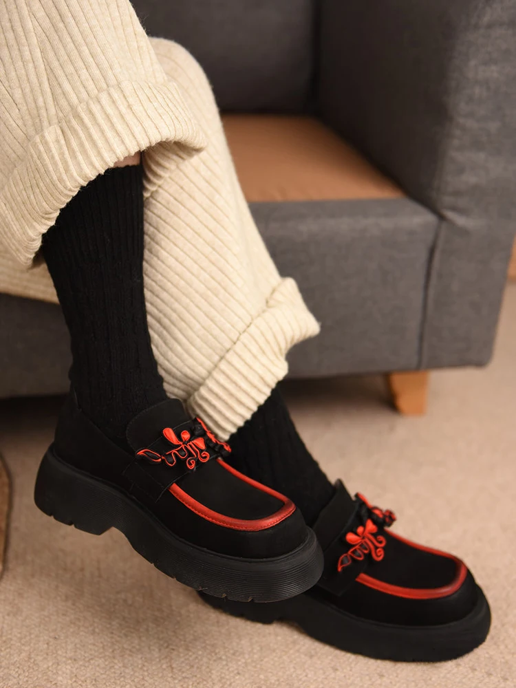 

Туфли Artmu женские на платформе и толстом каблуке, натуральная кожа, лоферы, в китайском стиле, оригинальная обувь для отдыха, осень 2021