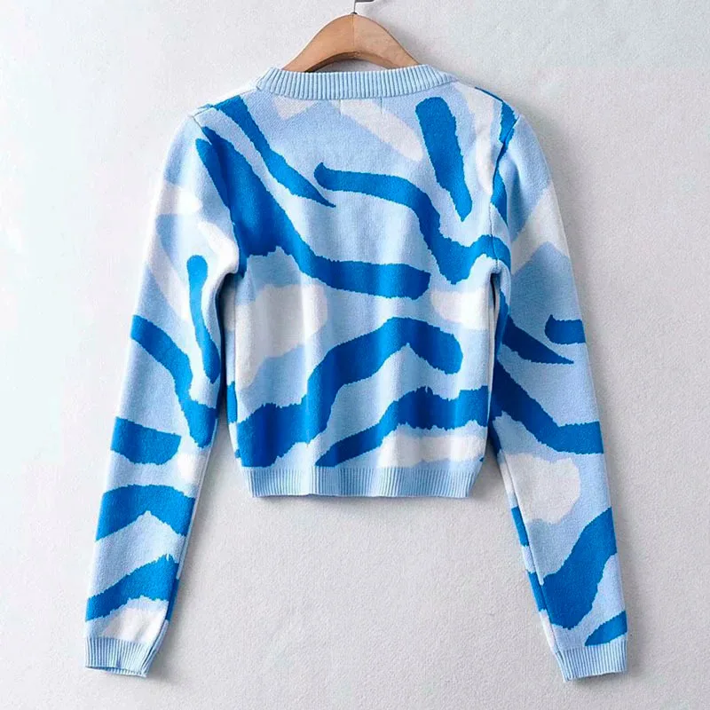 Print V-neck Women's Short Sweaters Long Sleeve Single Breasted Cropped Cardigan Female 2021 Autumn Fashion Sweet Girl Sweater
Print V-neck Women's Short Sweaters Long Sleeve Single Breasted Cropped Cardigan Female 2021 Autumn Fashion Sweet Girl Sweater