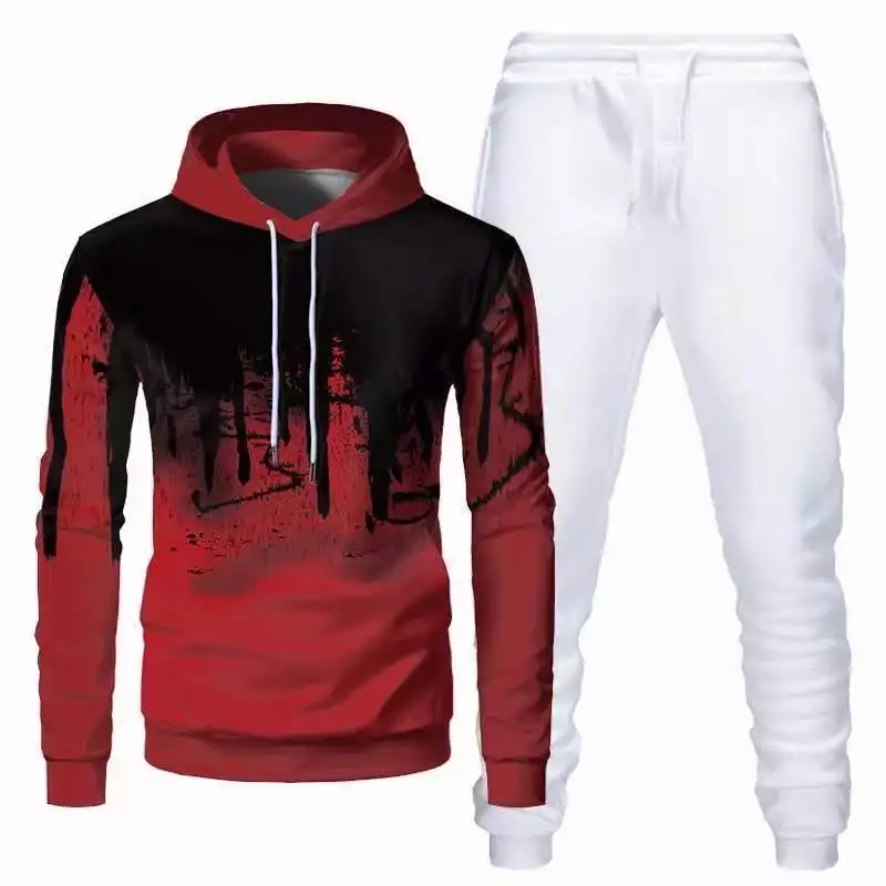 2021 Fashion New Men's Hoodie Sports Suit Cotton Drawstring Sportswear Trend Fashion Autumn and Winter Long sleeve Pullover Suit
2021 Fashion New Men's Hoodie Sports Suit Cotton Drawstring Sportswear Trend Fashion Autumn and Winter Long sleeve Pullover Suit