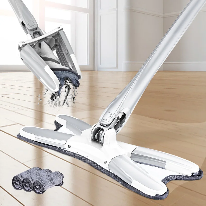 X-type Flat Floor Mop With Replace Cloth Heads 360 Degree Squeeze Mop Hand-free Wash Household Lazy Mop Home Cleaning Tool
X-type Flat Floor Mop With Replace Cloth Heads 360 Degree Squeeze Mop Hand-free Wash Household Lazy Mop Home Cleaning Tool
