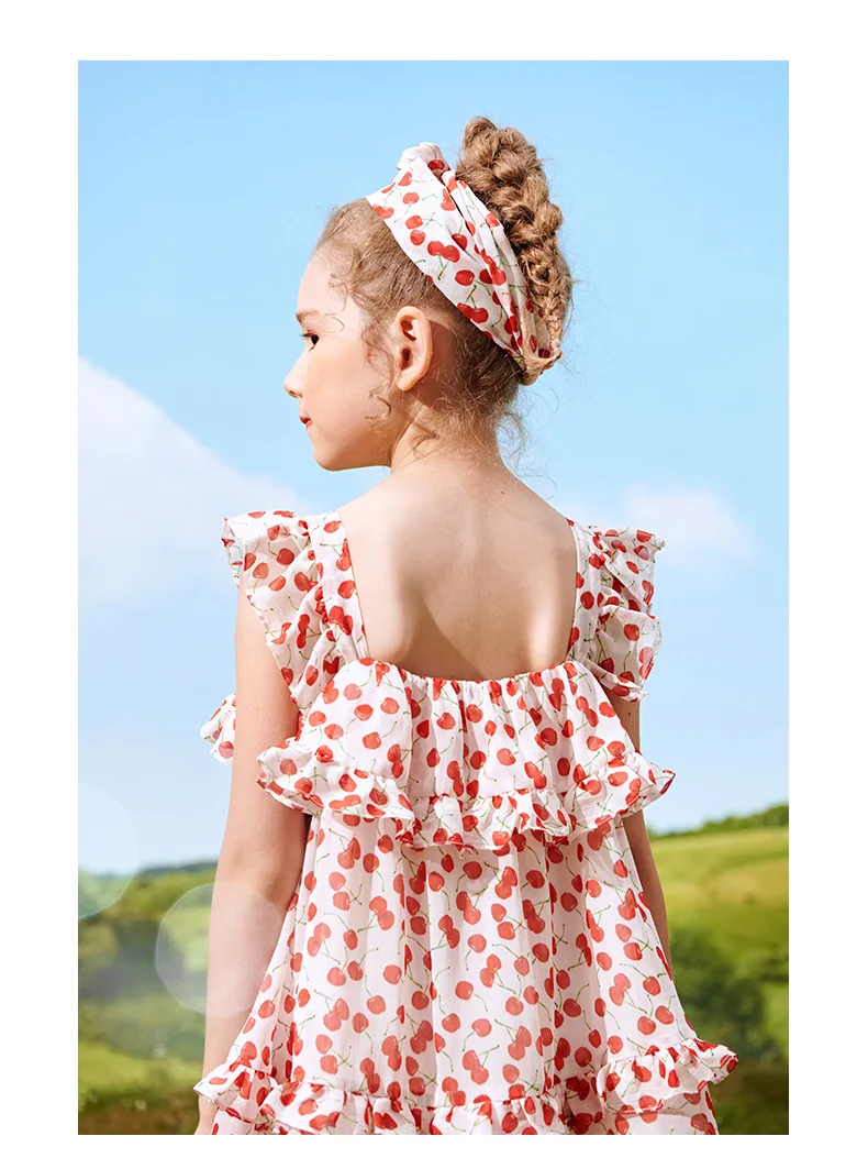 Girls Summer Dress 2020 New Style Children's Cherry Print Dresses With Ruffles Little Girl's Cake Princess Clothes Costume Kids
Girls Summer Dress 2020 New Style Children's Cherry Print Dresses With Ruffles Little Girl's Cake Princess Clothes Costume Kids
