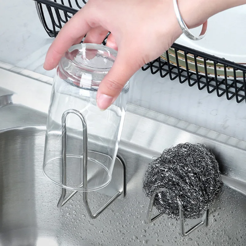 Stainless Steel Sponge Rack Wall Shelf Kitchen Plastic Wrap Sponges Holder Self Adhesive Sink Drain Rack Storage Holder
Stainless Steel Sponge Rack Wall Shelf Kitchen Plastic Wrap Sponges Holder Self Adhesive Sink Drain Rack Storage Holder