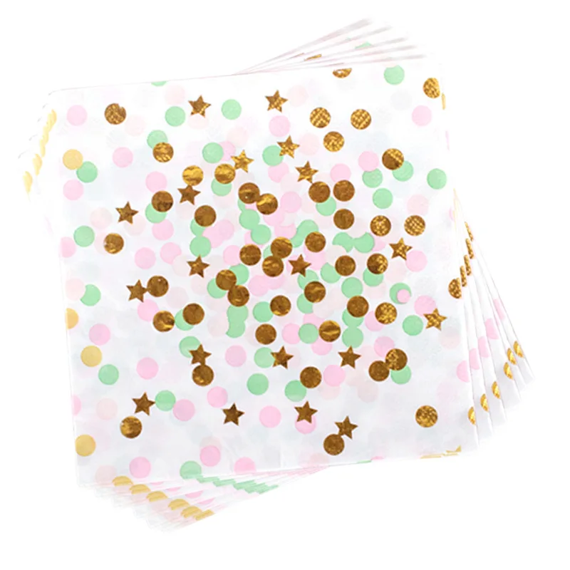 Hot Gold Pink Blue Dots Star Paper Napkins Baby Shower Girl Disposable Party Tableware Anniversaire Paper Towel Valentine's Day
Hot Gold Pink Blue Dots Star Paper Napkins Baby Shower Girl Disposable Party Tableware Anniversaire Paper Towel Valentine's Day