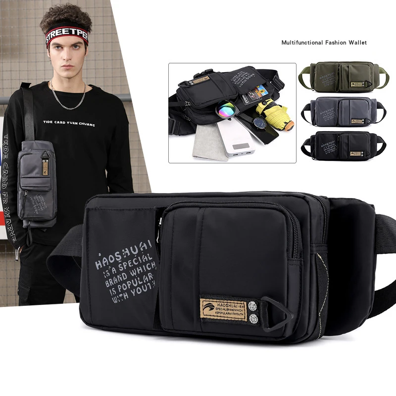 Chest Bag Nylon Waist Bag Women Belt Bag Men Fashion Letter Bum Bags Travel Purse Phone Pouch Pocket Storage Hip Pack
Chest Bag Nylon Waist Bag Women Belt Bag Men Fashion Letter Bum Bags Travel Purse Phone Pouch Pocket Storage Hip Pack