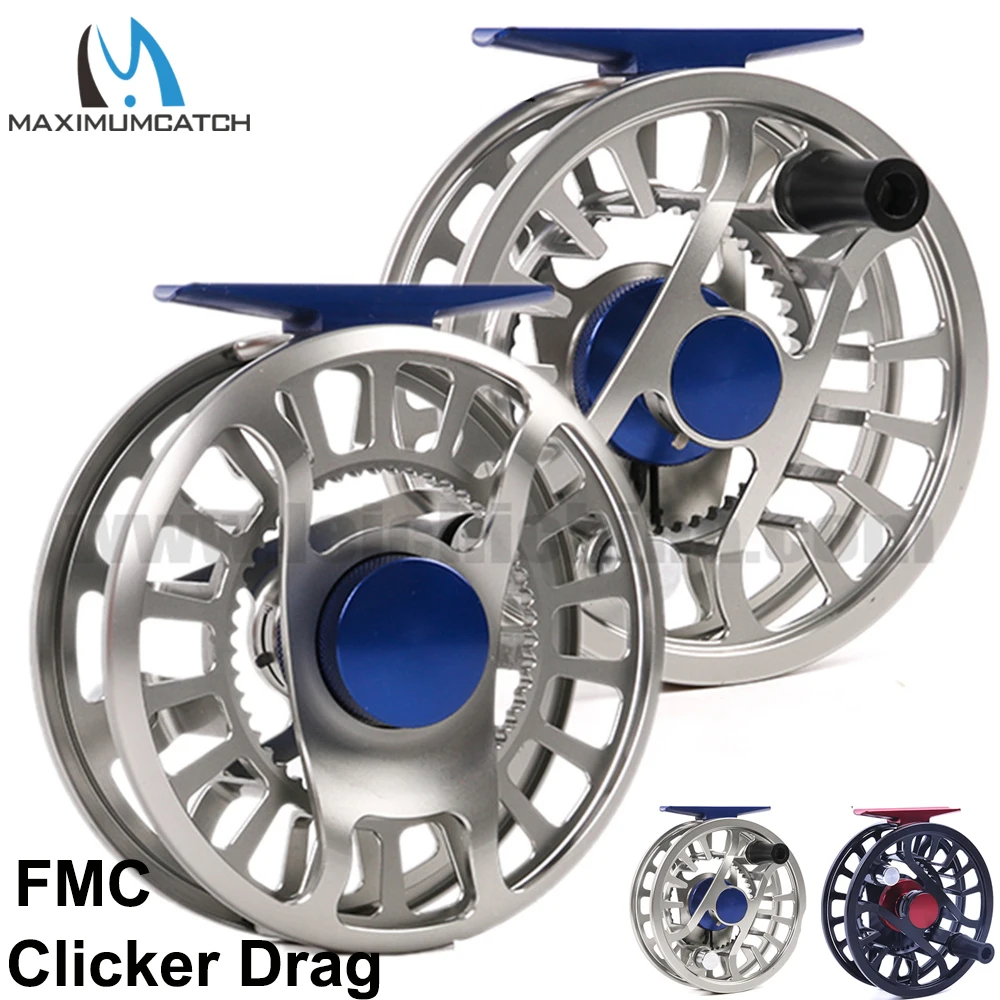 

Maximumcatch Water-resistant Super Light Clicker Drag 2-6wt Black/silver Fly Fishing Reel