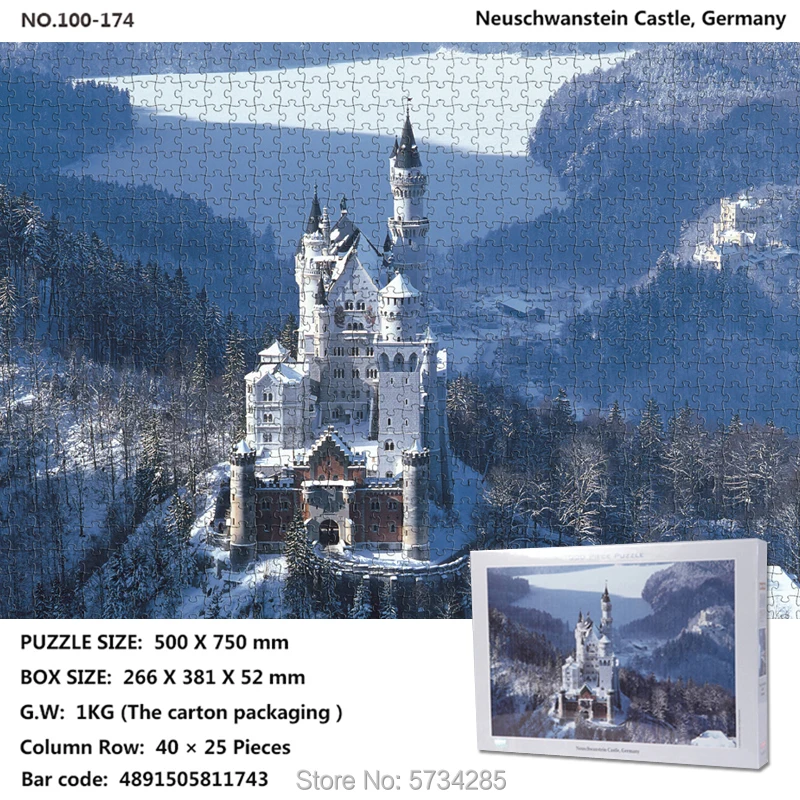 1000 Pieces of German Architectural Landscape Puzzle Creative Modern Home Hanging Painting Children Learn Entertainment Gifts
1000 Pieces of German Architectural Landscape Puzzle Creative Modern Home Hanging Painting Children Learn Entertainment Gifts