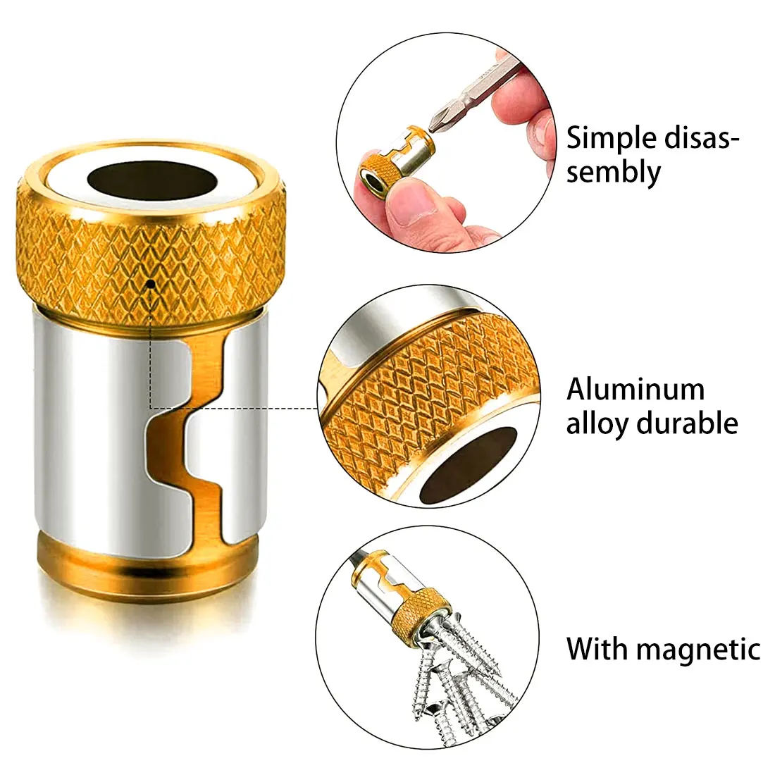 Universal Magnetic Ring Alloy Magnetic Ring Screwdriver Bits Anti-corrosion Strong Magnetizer Drill Bit Magnetic Ring
Universal Magnetic Ring Alloy Magnetic Ring Screwdriver Bits Anti-corrosion Strong Magnetizer Drill Bit Magnetic Ring