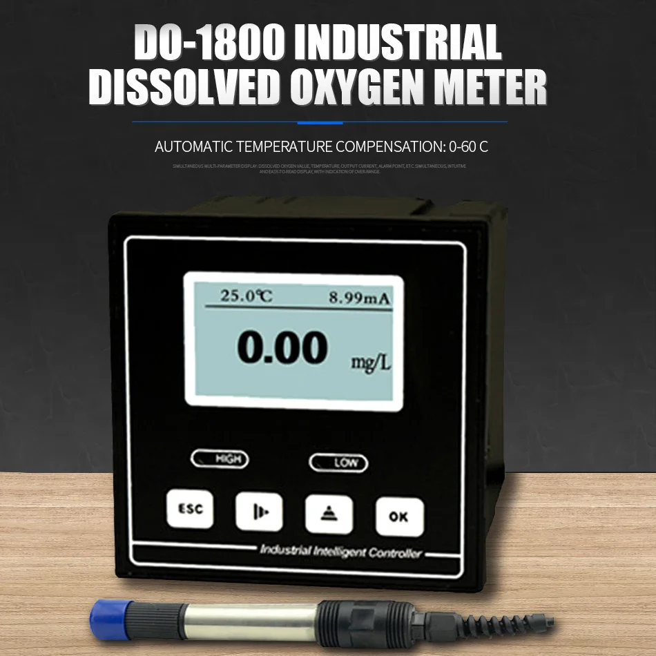 DO-1800 Dissolved Oxygen Meter Online Dissolved Oxygen Tester Dissolved Oxygen Sensor For Fish Aquaculture
DO-1800 Dissolved Oxygen Meter Online Dissolved Oxygen Tester Dissolved Oxygen Sensor For Fish Aquaculture
