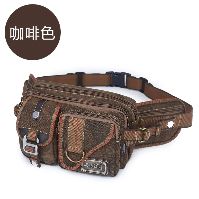 Multifunction Men Waist Pack Canvas Outdoor Sports Waist Bag Casual Phone Pouch Travel Messenger Bag Vintage Waist Packs DA60YB
Multifunction Men Waist Pack Canvas Outdoor Sports Waist Bag Casual Phone Pouch Travel Messenger Bag Vintage Waist Packs DA60YB