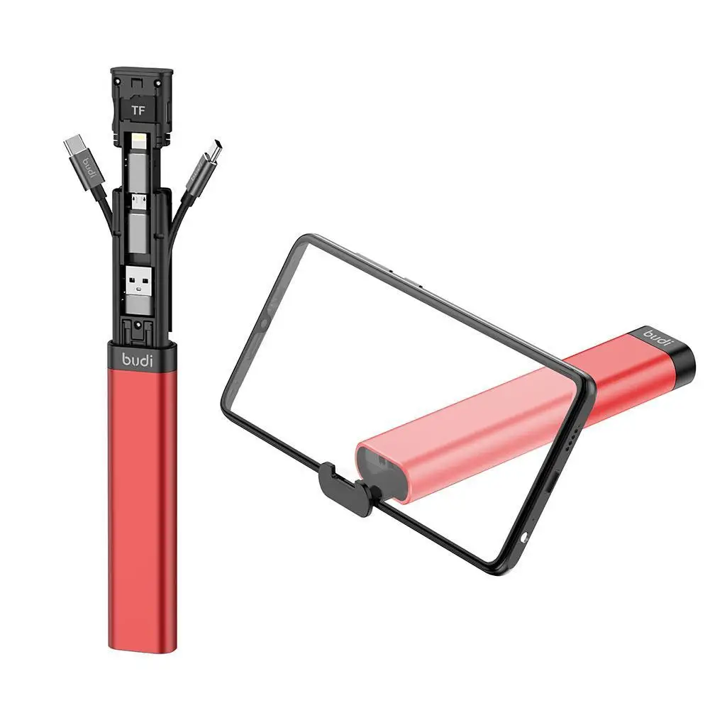 BUDI Multi-functional Cable Stick(Multi-Cable 6 types Cable,SIM KIT,TF card Memory Reader, Phone Cradle)
BUDI Multi-functional Cable Stick(Multi-Cable 6 types Cable,SIM KIT,TF card Memory Reader, Phone Cradle)