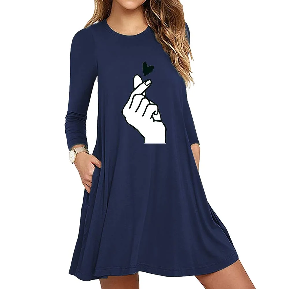 VICABO Plus Size Creative Print Autumn Women Dress Casual Full Sleeve Crewneck Pockets Pleated Slim Mini Dress Vestido Female
VICABO Plus Size Creative Print Autumn Women Dress Casual Full Sleeve Crewneck Pockets Pleated Slim Mini Dress Vestido Female