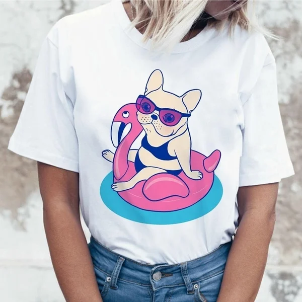 French Bulldog T Shirt Women female t-shirt top tee shirts femme cartoon Harajuku kawaii korean Funny ulzzang cl
French Bulldog T Shirt Women female t-shirt top tee shirts femme cartoon Harajuku kawaii korean Funny ulzzang cl