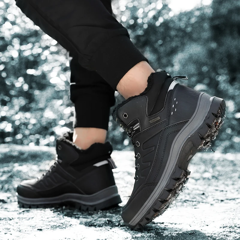 Brand Men's Snow Boots Winter Plush Warm Men Snow Boots High Quality Leather Leather Sneakers Outdoor Mens Boots Botas Hombre
Brand Men's Snow Boots Winter Plush Warm Men Snow Boots High Quality Leather Leather Sneakers Outdoor Mens Boots Botas Hombre