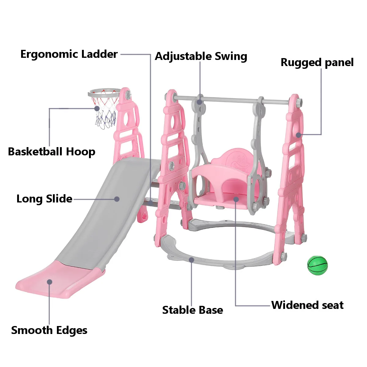 AU Fast-shipping 5-in-1 Kids Slide Indoor Outdoor Slide Climber Play Sets with Basketball Hoop Extra Long Slide Home Playground
AU Fast-shipping 5-in-1 Kids Slide Indoor Outdoor Slide Climber Play Sets with Basketball Hoop Extra Long Slide Home Playground