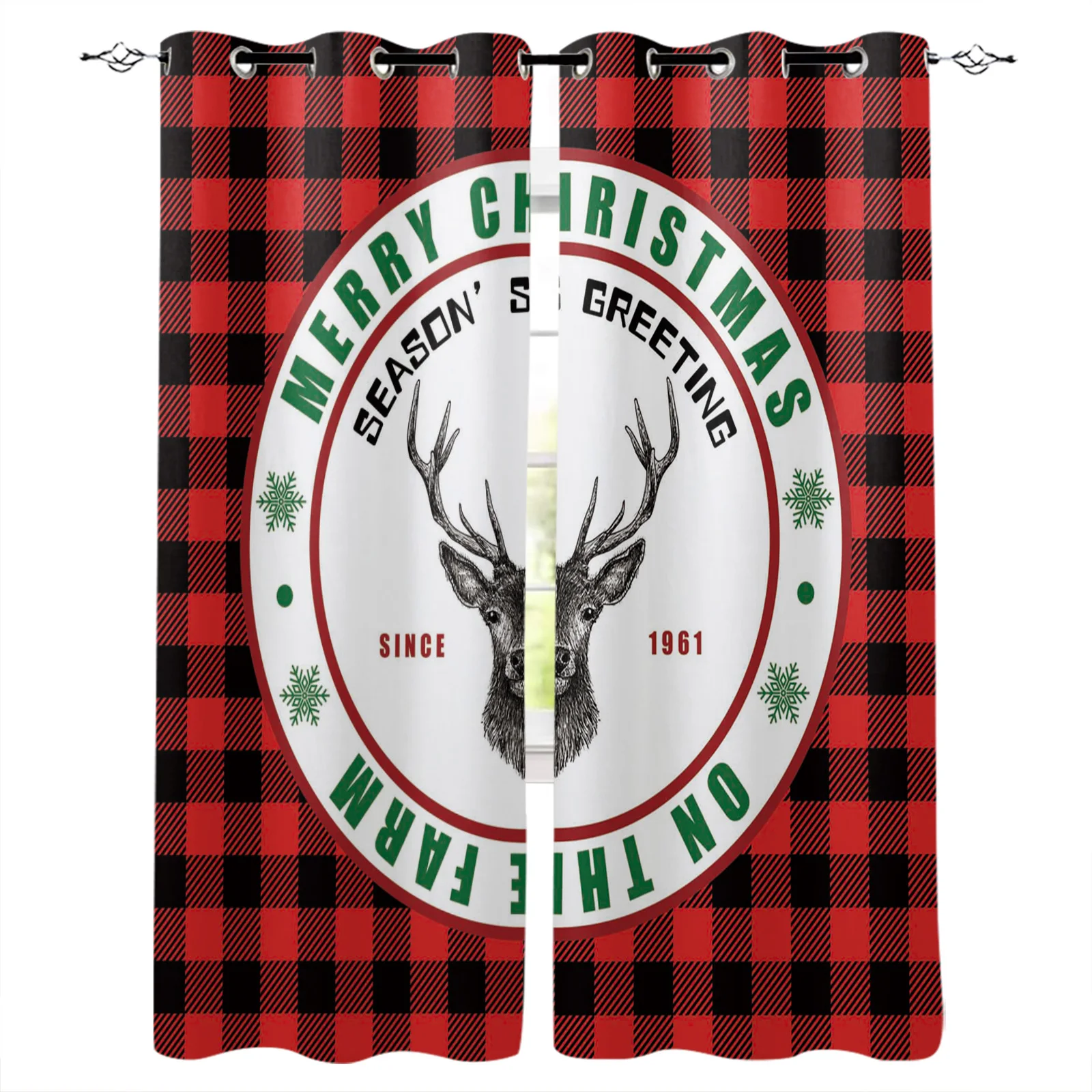 Christmas Elk Sleigh Curtains For Living Room Bedroom Kitchen Window Decor For Home Ornament Xmas Gifts Navidad New Year
Christmas Elk Sleigh Curtains For Living Room Bedroom Kitchen Window Decor For Home Ornament Xmas Gifts Navidad New Year