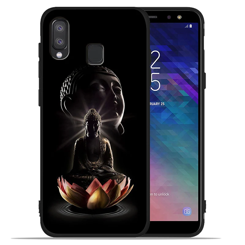 Ретро Галактический Будда Гаутама чехол для телефона samsung galaxy A10 A30 A40 A50 A70 M10 M20 A5 A7