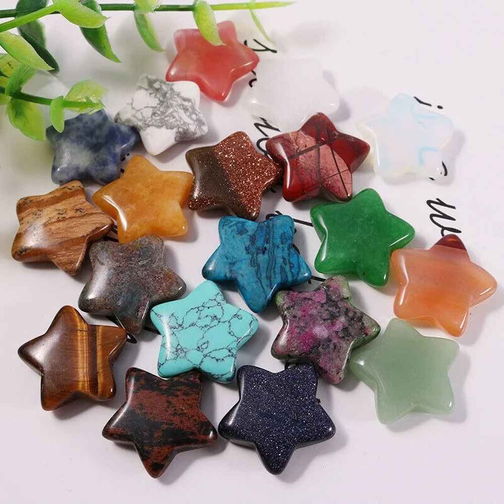 10pcs Natural Quartz Pentagram Stone Five-pointed Star Shape Meditation Healing Crystal Gemstones Home Decor Mixed Color
10pcs Natural Quartz Pentagram Stone Five-pointed Star Shape Meditation Healing Crystal Gemstones Home Decor Mixed Color