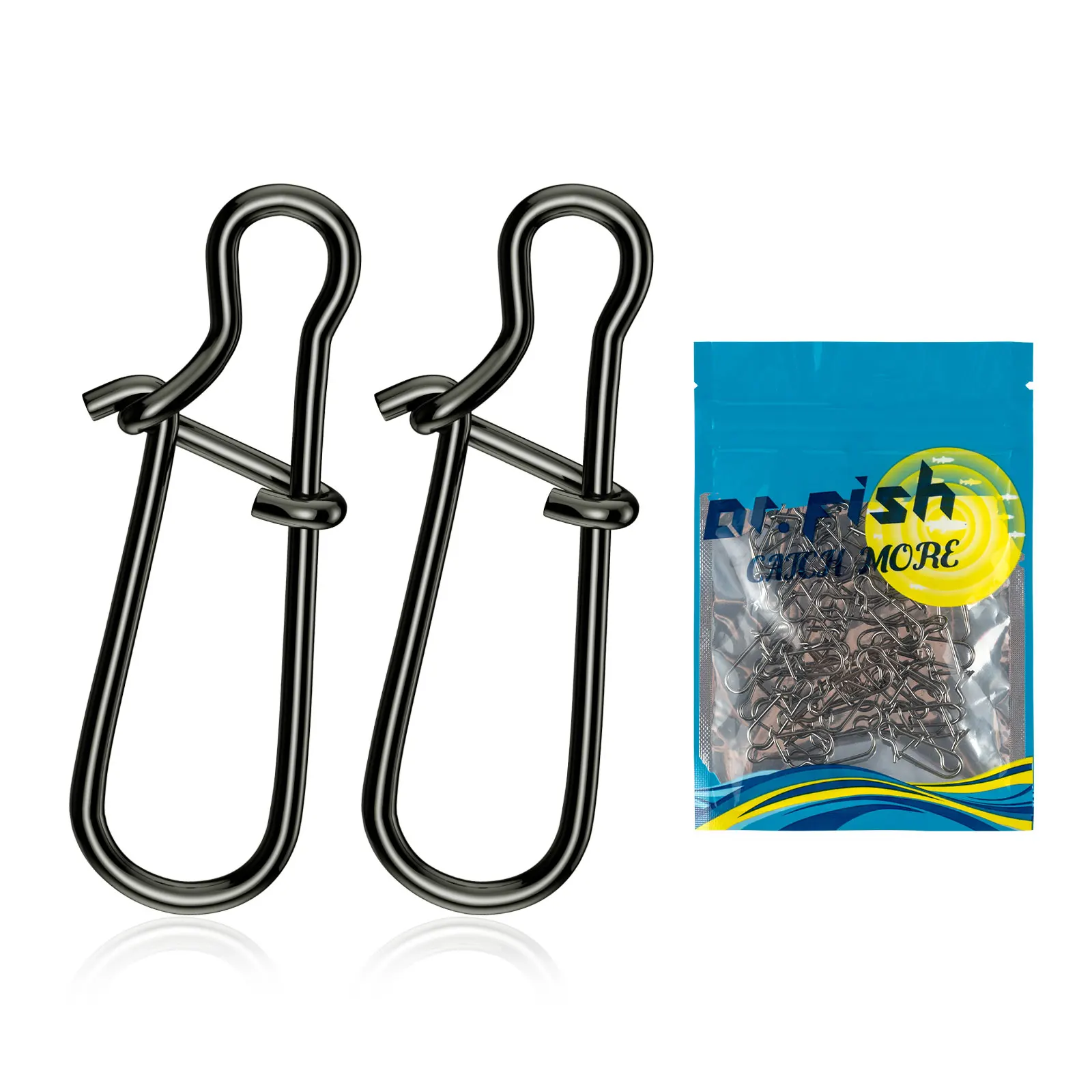 100/200pcs Stainless Steel Fishing Snap Connector Quick Change Fast Clip Interlock for Swivel Hook Fishing Accessories 26-88Lb
100/200pcs Stainless Steel Fishing Snap Connector Quick Change Fast Clip Interlock for Swivel Hook Fishing Accessories 26-88Lb