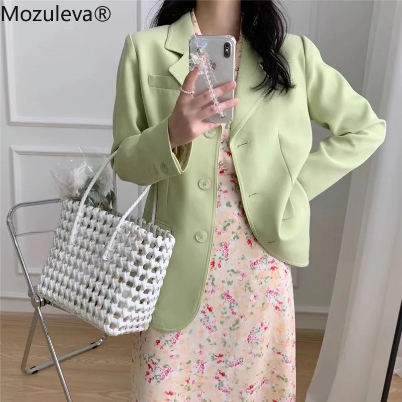 Mozuleva New Women Chic Oversized Green Blazer Autumn Back Single Breasted Female Loose Suit Jacket Full Sleeve Outwear Blazer
Mozuleva New Women Chic Oversized Green Blazer Autumn Back Single Breasted Female Loose Suit Jacket Full Sleeve Outwear Blazer